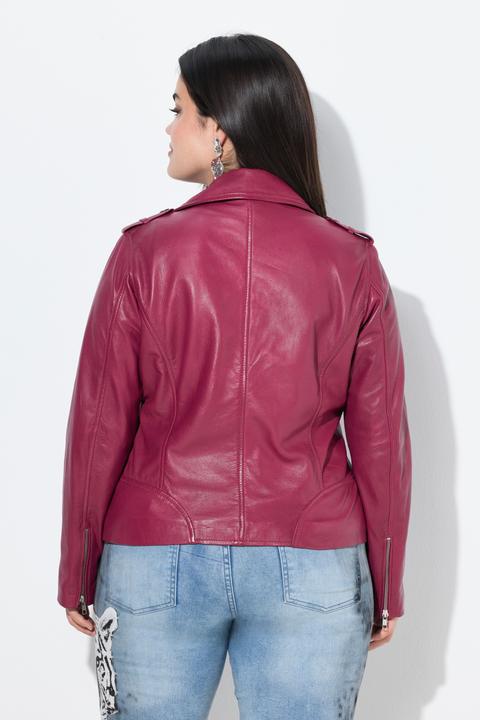 Produktbild Angel of Style Leder-Bikerjacke, Metallzipper, Komplettfutter (46)