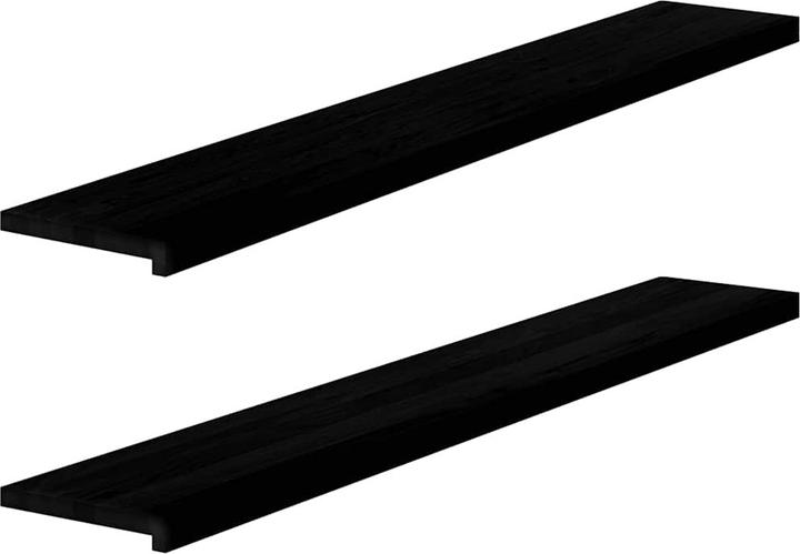 Produktbild vidaXL Fensterbänke 2 Stk. Dunkelbraun 160x25x2 cm Massivholz Eiche (25 cm)