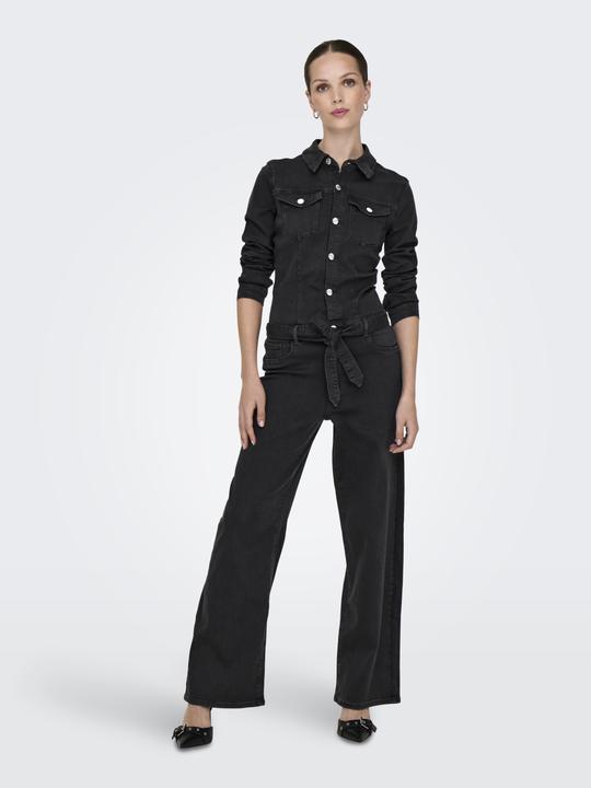 Produktbild Only Onlrain Wide Belt Jumpsuit Dnm Pim (32)