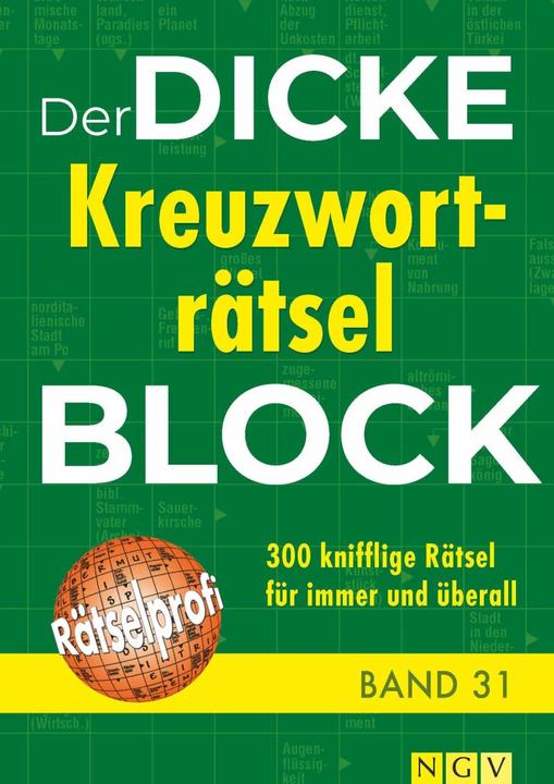 Image du produit Der dicke Kreuzworträtsel-Block Band 31 (Allemand, 2023)