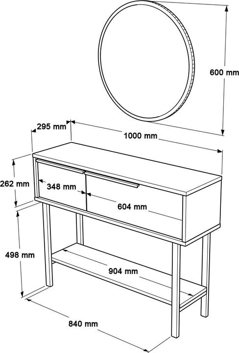 Image du produit Skye Decor Sideboard (100 x 29.50 x 76 cm)