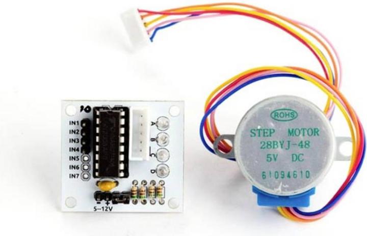 Actual product image Whadda Stepper motor 5 V DC with driver board