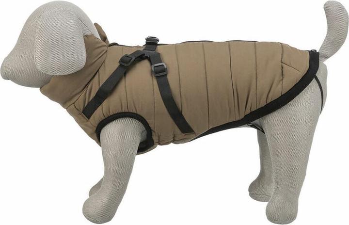 Actual product image Trixie Pirou winter harness coat, XS: 27 cm, sand (XS, Dog coat)