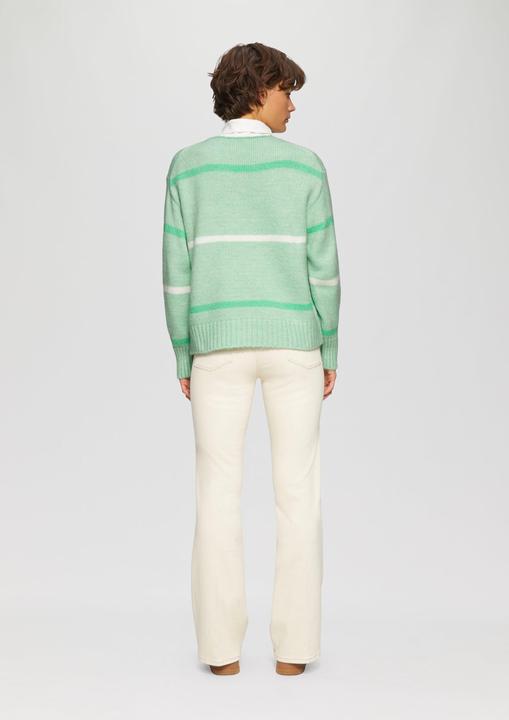 Produktbild S.Oliver Strickpullover Gestreifter Strickpullover mit Rollkante (48)