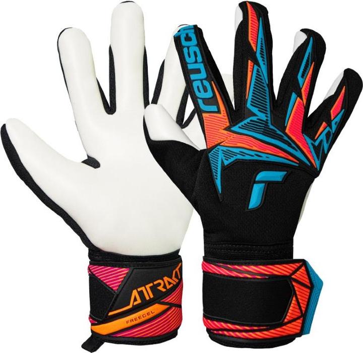 Aqua Blue, Black, Shocking Orange