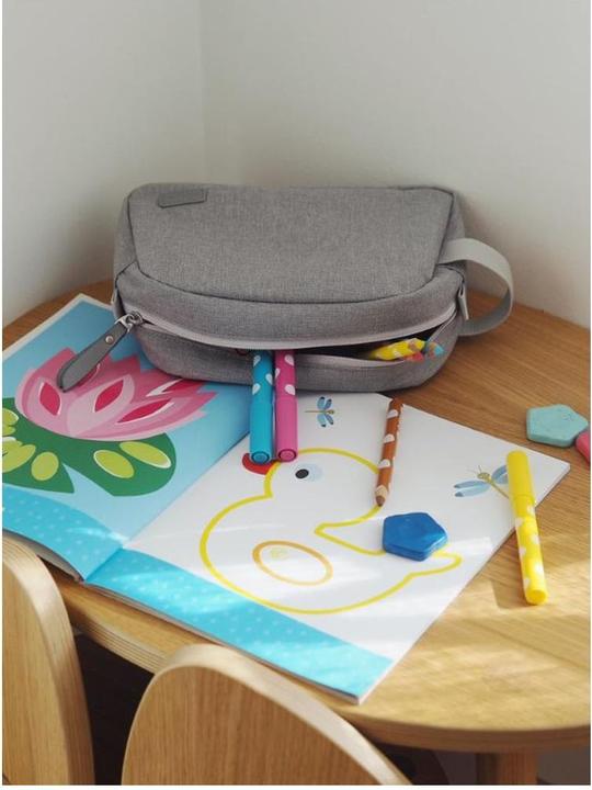 Actual product image Beaba Wash bag grey mottled