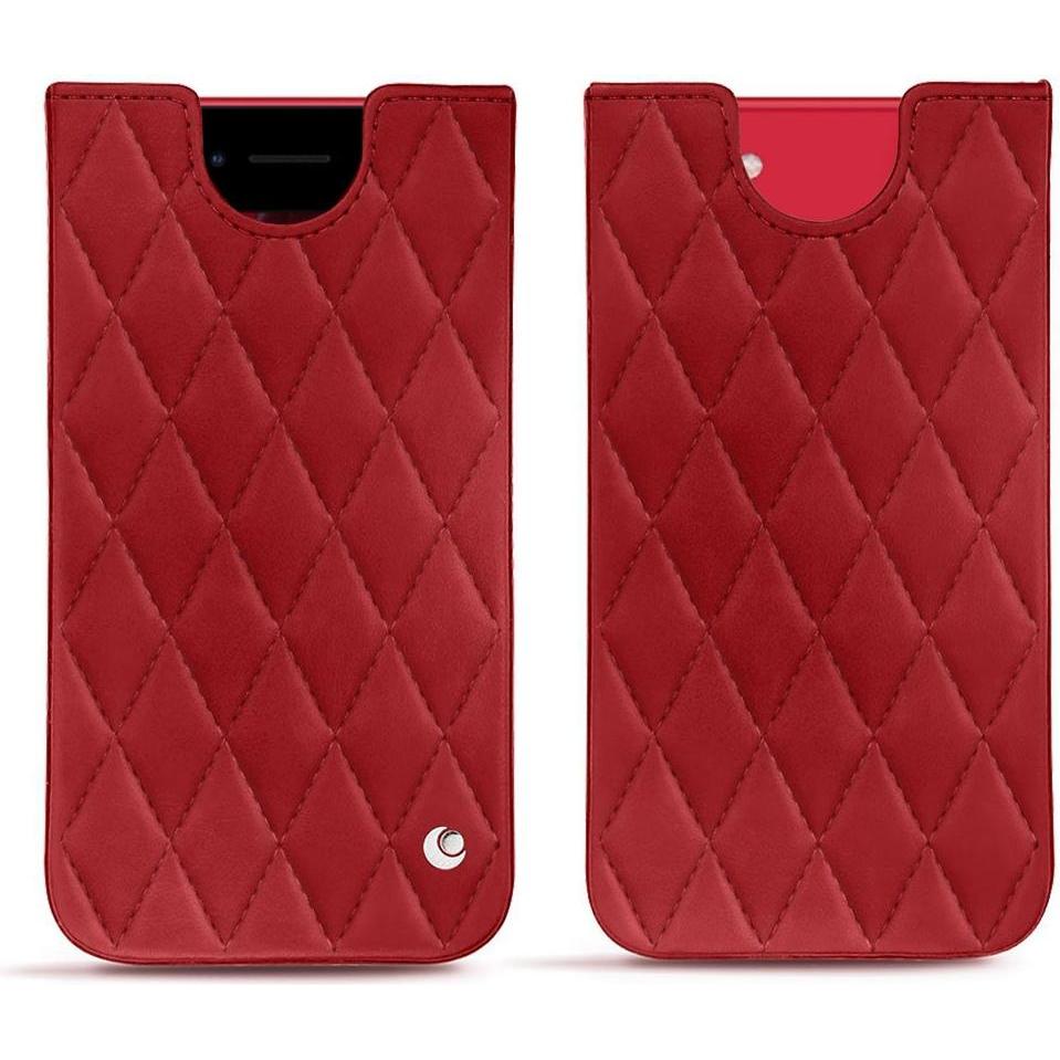 Noreve Lederschutzhülle (Apple iPhone SE (2nd Gen), Apple iPhone SE (3rd Gen)), Smartphone Hülle, Rot