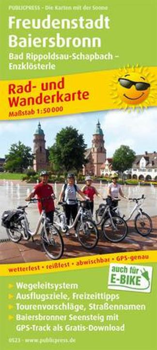 Actual product image PublicPress Cycling and hiking map Freudenstadt