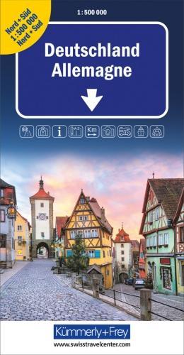 Actual product image Germany North + South Road Map 500000