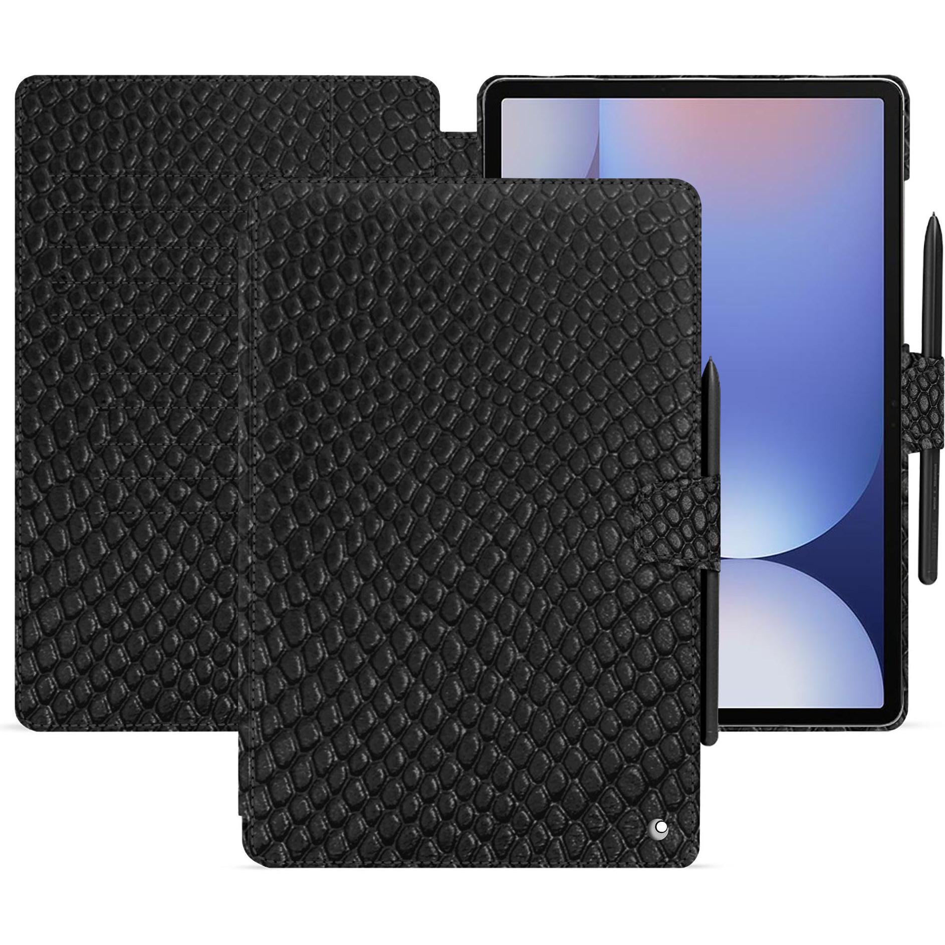 Noreve Lederschutzhülle für Samsung Galaxy Tab S10+ (Galaxy Tab S10+), Tablet Hülle, Schwarz