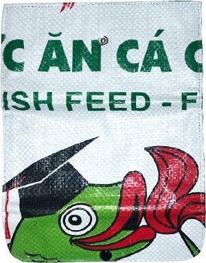 Image du produit Bekos Upcycling - Grand portefeuille plié en deux à partir de sacs d'aliments pour poissons recyclés