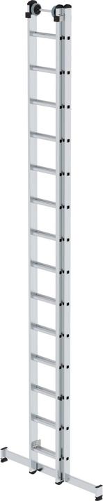 Produktbild Munk Sprossen-Schiebeleiter 2-teilig mit nivello-Traverse 2x14 Sprossen (Anlegeleiter)