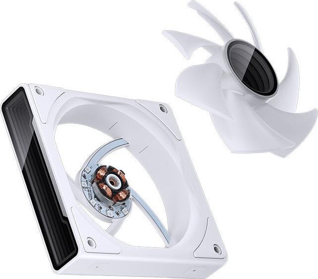 Produktbild Jonsbo ZK-120W 3in1 Lüfter- A-RGB, weiss (120 mm, 3 x)