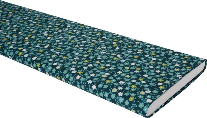 Actual product image Zweigart Cotton fabric Michiko with gold print, "Cherry Blossoms" 115 cm wide, yard goods