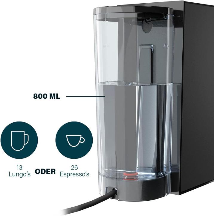 Actual product image Princess 01.249454.01.001 Kapselmaschine Schwarz (E.S.E., NESCAFÉ Dolce Gusto, NESPRESSO Original)
