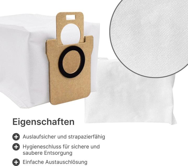 Immagine prodotto Hermex Alternative Staubbeutel zu Xiaomi Dreame Bot D10 Plus L10 Plus Z10 Pro (4 x)
