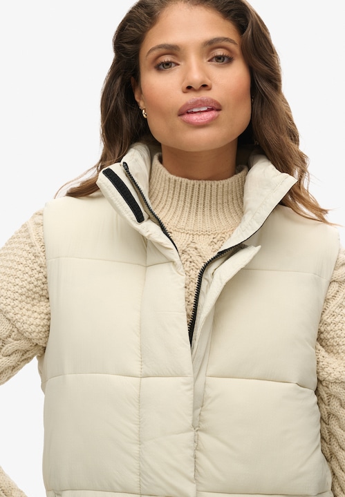 Produktbild Superdry lange ärellose daunenjacke ripstop (M)
