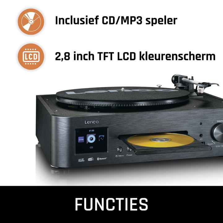 Actual product image Lenco MC-460BK