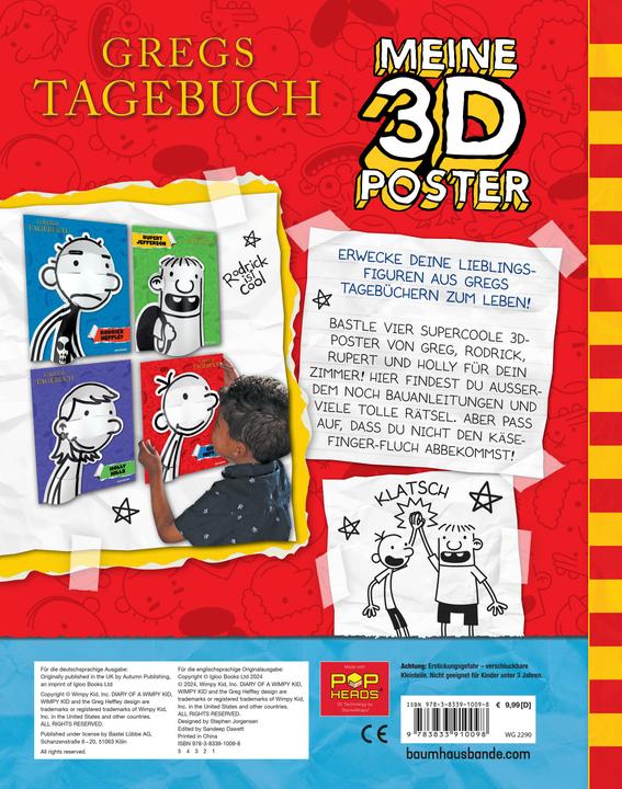 Produktbild Gregs Tagebuch - Meine 3D-Poster