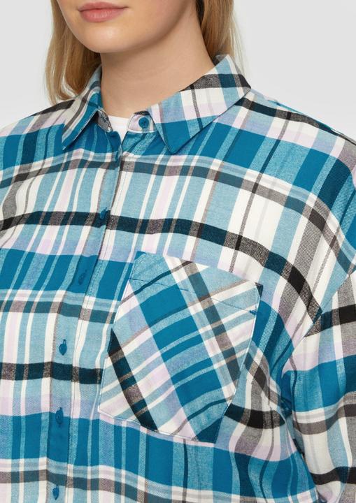 Immagine prodotto S.Oliver Bluse Karierte Hemdbluse aus Viskosemix im Relaxed Fit (46)