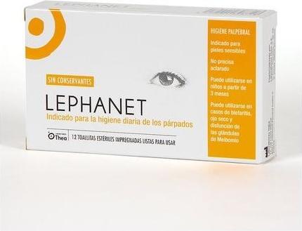 Actual product image Théa Thea Lephanet 12 Eye Cleansing Wipes (Facial cleansing wipes)