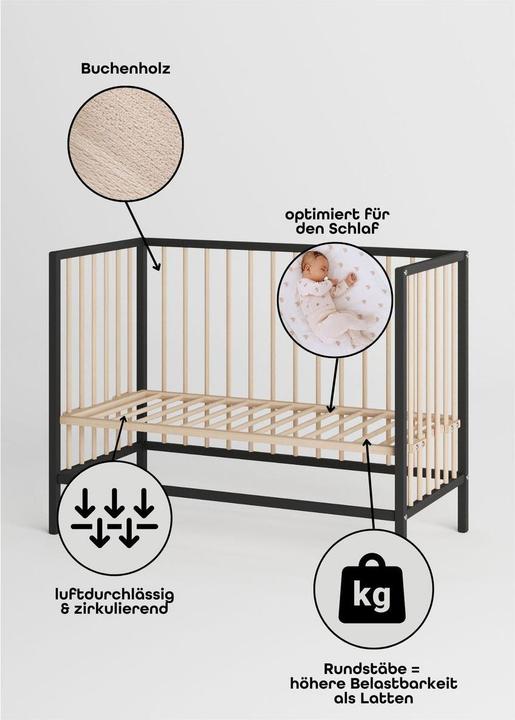Image du produit Sämann Beistellbett Dreamy (60 x 120 cm)