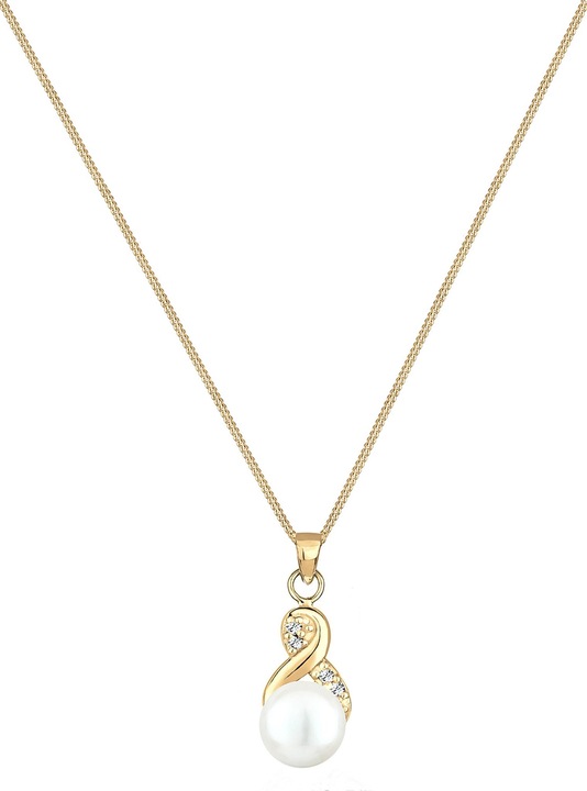 Produktbild Elli Infinity, Perle, Perlenkette (Süsswasserzuchtperlen, Glaskristall, 925er Sterling Silber, 45 cm)