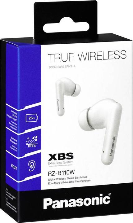 Produktbild Panasonic Wireless Earbuds RZ-B110WDE-W - White (Keine Geräuschunterdrückung, 6 h, Kabellos)