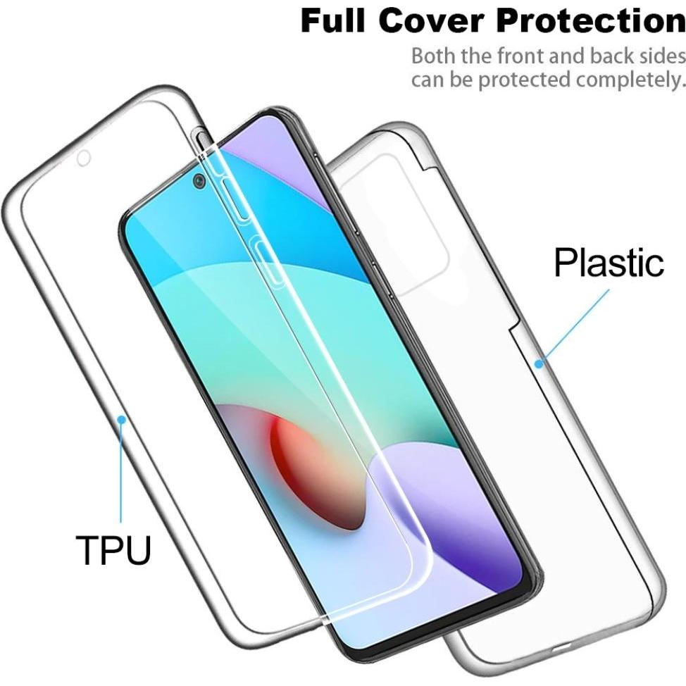 Thumbnail - Screenguard 360° Screen & Body Protector Xiaomi Redmi 10 2022 Hülle mit Folie (Xiaomi Redmi 10), Smartphone Hülle, Trans...