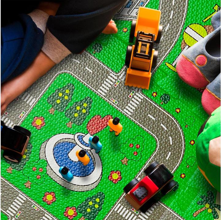 Actual product image Relaxdays Puzzle mat street (31 x 31 x 1 cm)