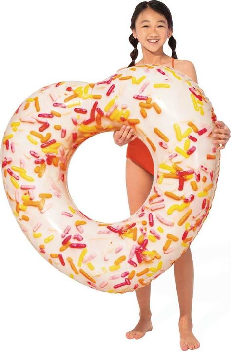 Image du produit Intex 56253NP Tube cardiaque en forme de donut, taille gonflée : 94 cm x 89 cm x 25 cm