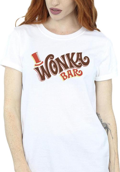 Immagine prodotto Willy Wonka & the Chocolate Factory Bar Logo Maglietta Ampia Donna (M)