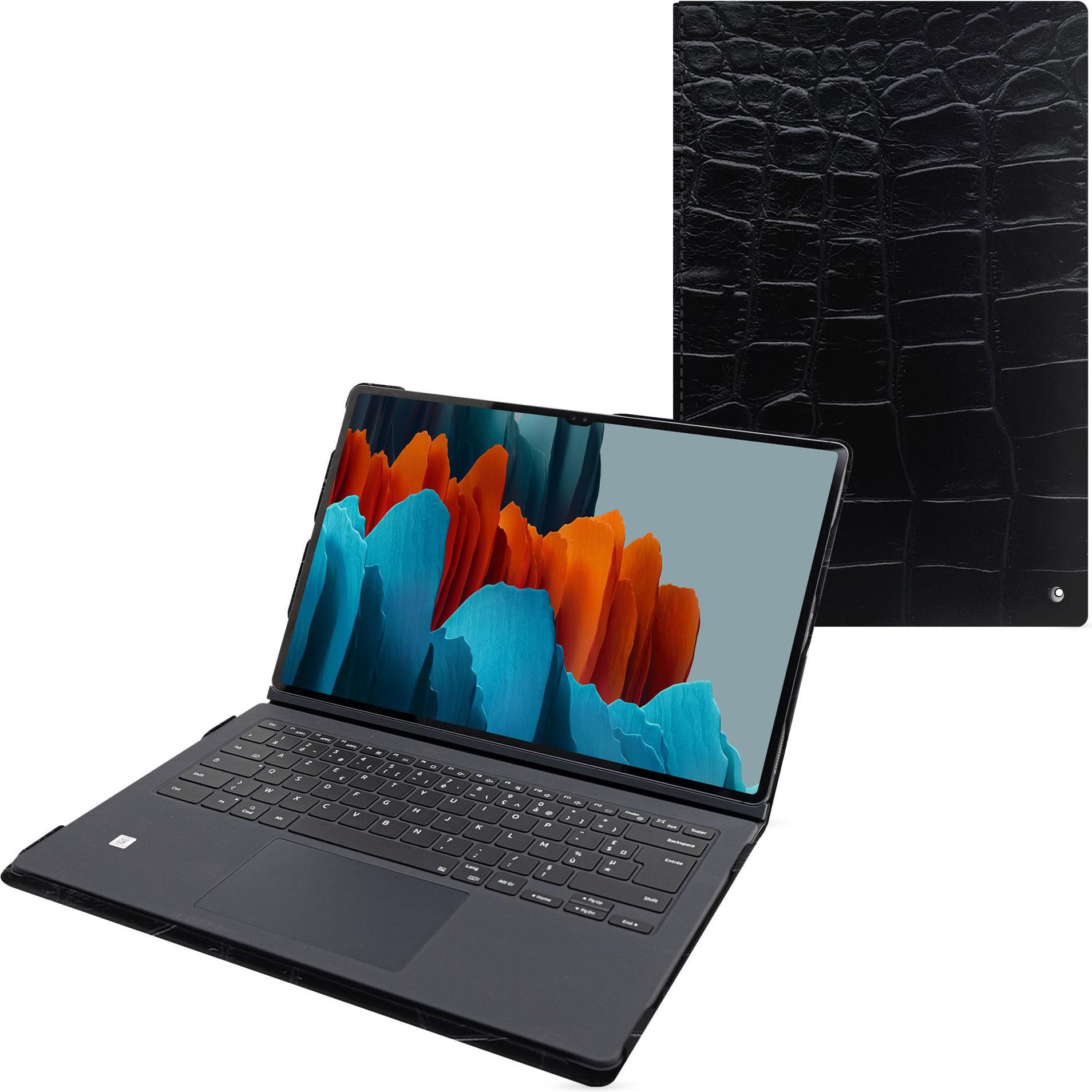 Noreve Lederschutzhülle (Galaxy Tab S9 Ultra), Tablet Hülle, Schwarz