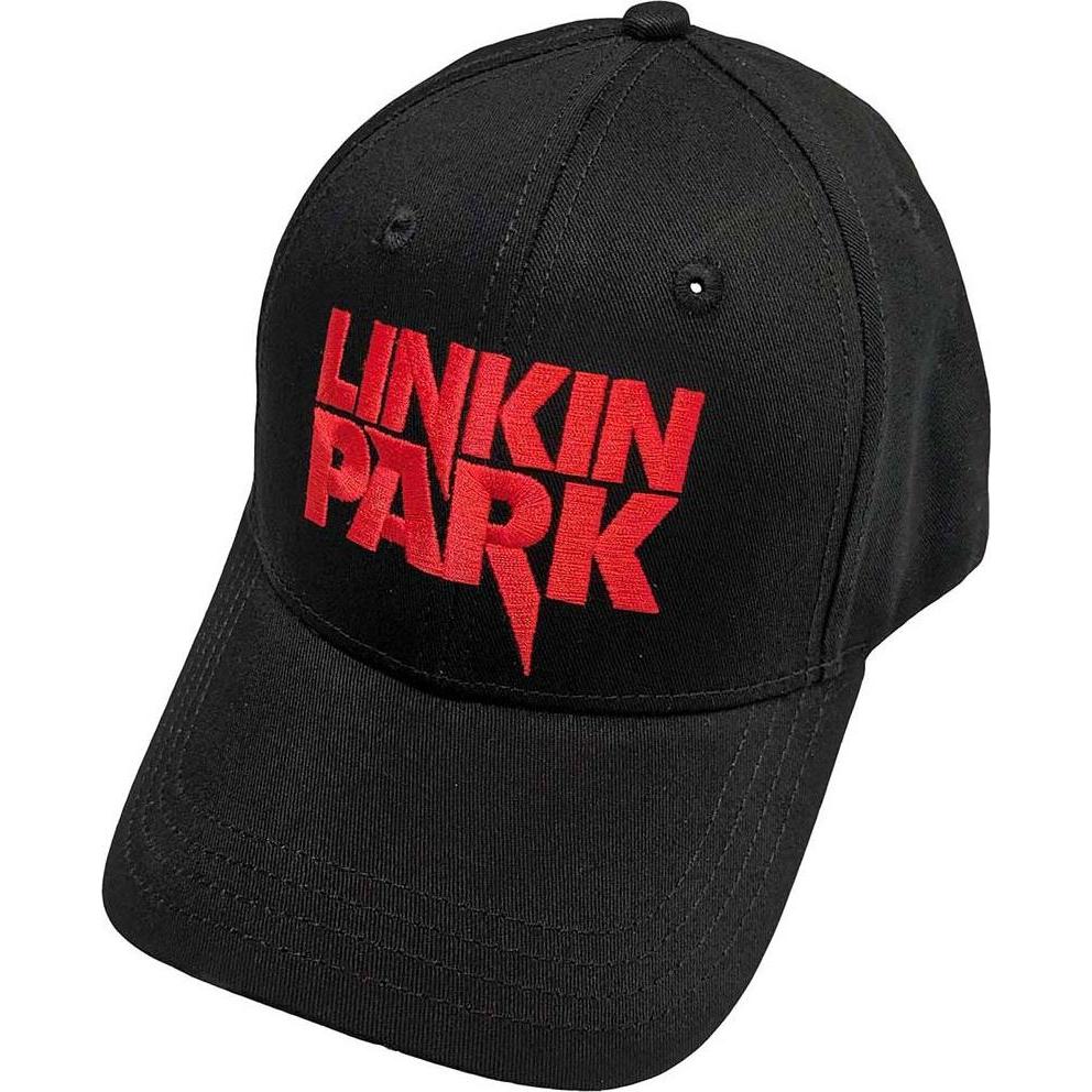 Linkin Park, Cappellino, Red Logo Baseball Cap, Nero