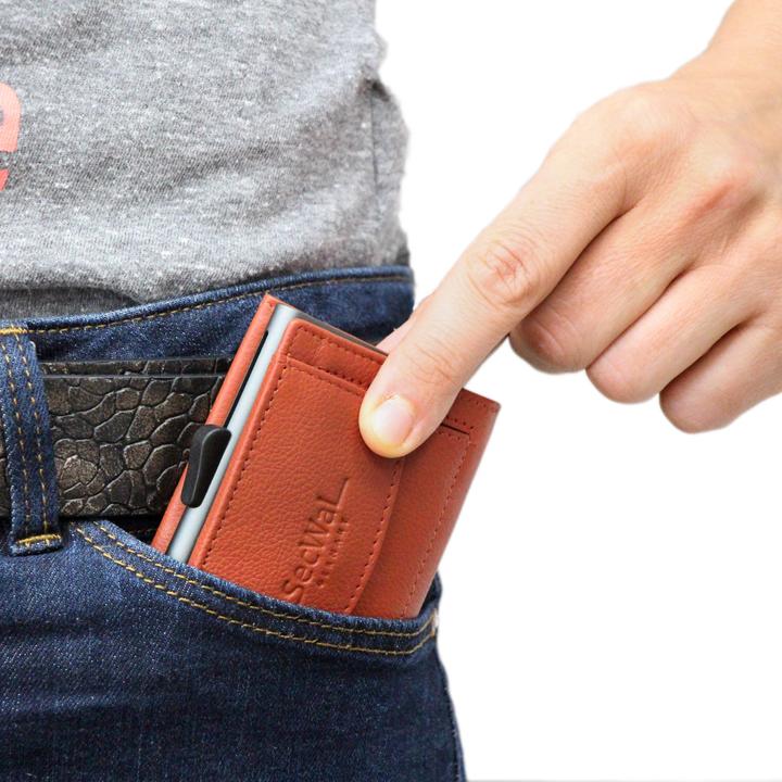 Image du produit SecWal 2 Kreditkartenetui Geldbörse RFID Leder 9 cm