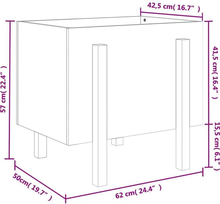 Produktbild vidaXL Pflanzkübel