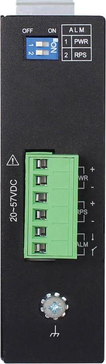 Actual product image Eaton 5-Port Managed Industrial Gigabit Ethernet Switch - 10/100/1000mbps -40 to 75 C DIN (5 Ports)