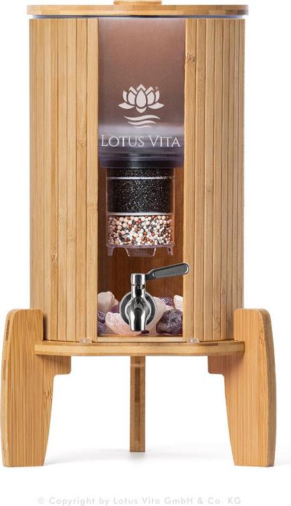 Actual product image Lotus Vita Kiara Natura Plus 4 litre table water dispenser with bamboo light protection