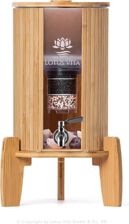 Actual product image Lotus Vita Kiara Natura Plus 4 litre table water dispenser with bamboo light protection