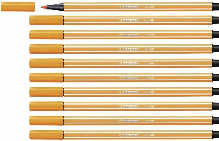 Productafbeelding STABILO Pen 68 Premium viltstift (Oranje, 10 x)