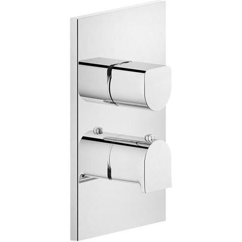 Gessi, Badarmatur, Rilievo, Fertigmontageset für Unterputz-Thermostat, 2-Wege-On-Off-Umlenkkartusche, separat an