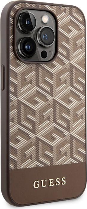 Immagine prodotto Guess GUHMP14LHGCFSEW iPhone 14 Pro 6.1" brązowy/marrone Custodia rigida GCube Stripes MagSafe (Apple iPhone 14 Pro)