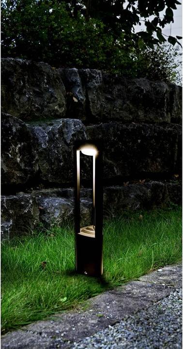 Produktbild Heitronic LED Standleuchte MARYLAND Sockelleuchte LED, schwarz, IP54 (250 lm, IP54)