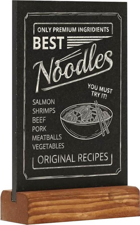 Produktbild Europel Kreidetafel Tischaufsteller, DIN A6 hoch, natur