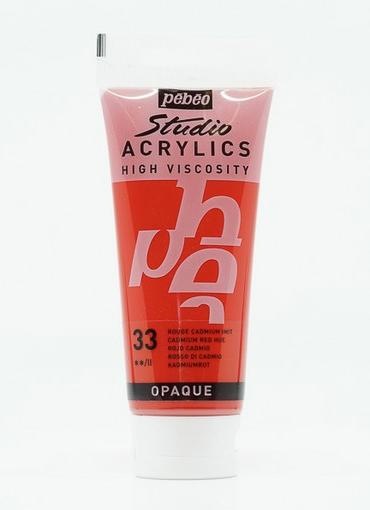 Actual product image Pebeo Studio Acrylics Fine Acrylic (Cadmium red imit., 100 ml)