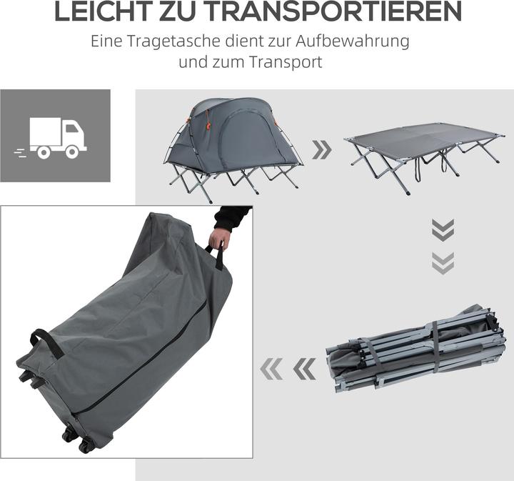 Actual product image Outsunny Foldable camp bed