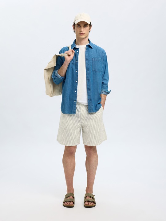 Actual product image Selected Homme Seersucker Shorts (S)