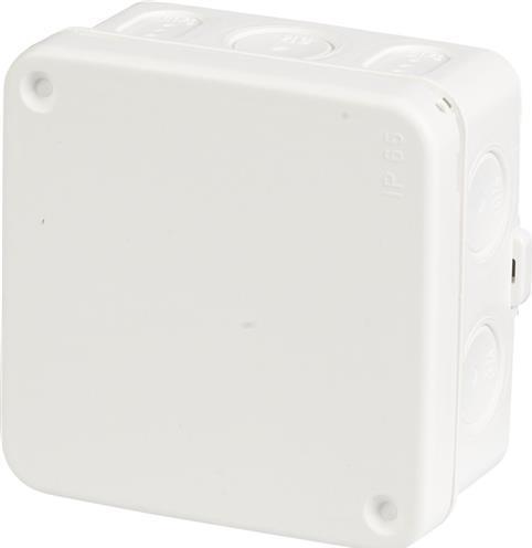 ABB Forgreningsdåse AP75 2,5 hvid hxwxd: 38x75x75 mm alogeno con 10 membrane, IP 65