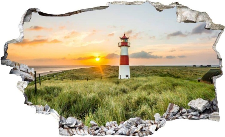 Produktbild Trenddeko 3D - Leuchtturm auf Sylt (60 x 36 cm)