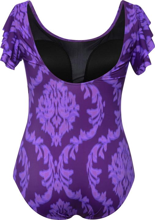 Produktbild Ulla Popken Badeanzug, Ornamente, Volant-Schultern, Softcups (44)